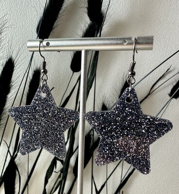 Big star - Grey Silver Glitters