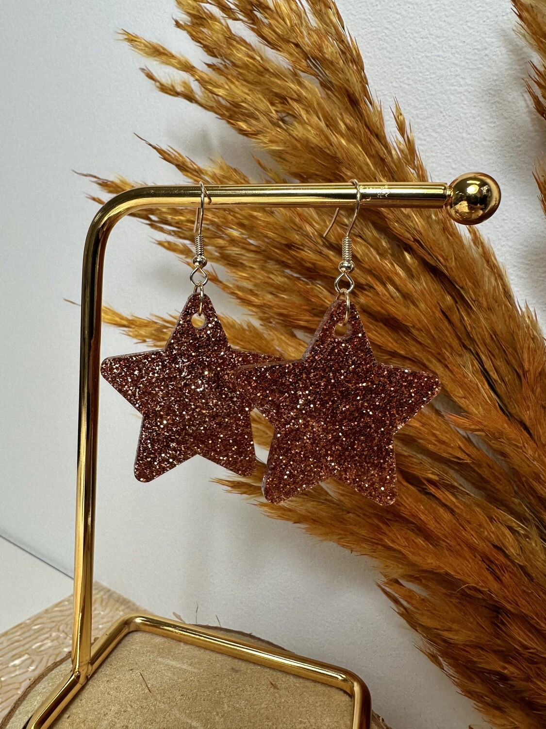 Big star - copper glitter