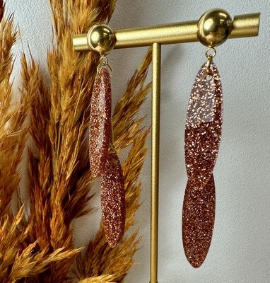 Big drop - copper glitter