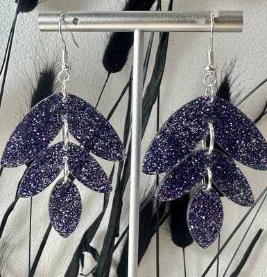 Spring - Dark blue multicolor glitter