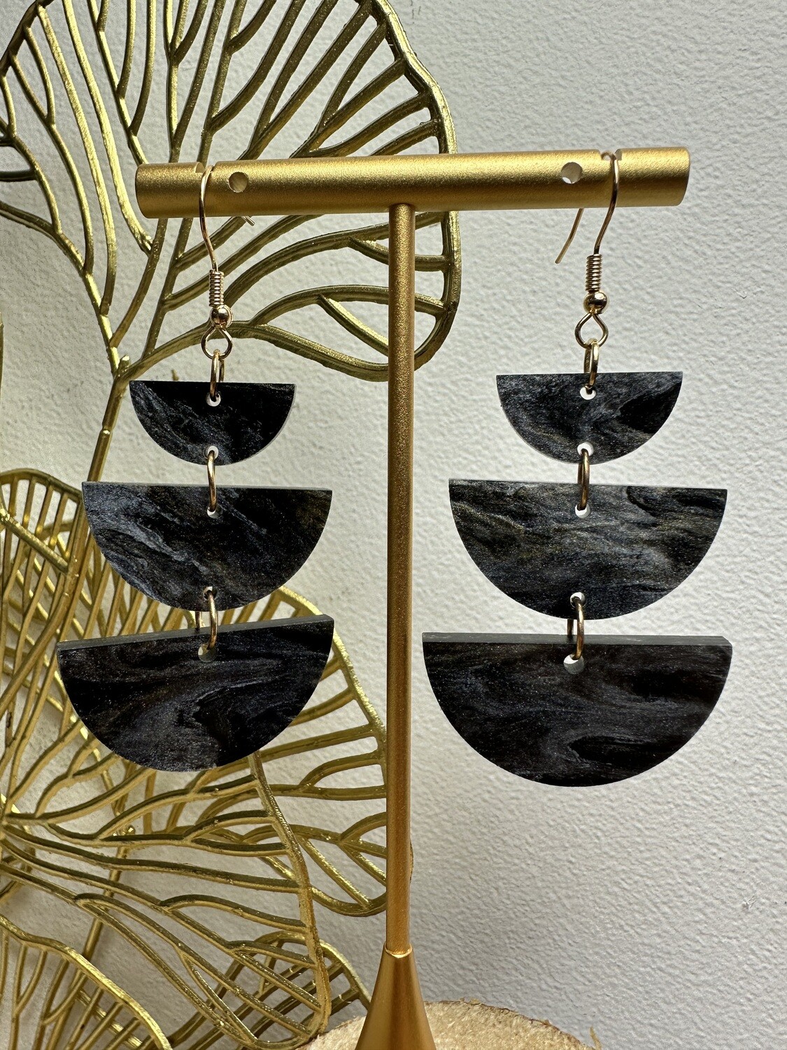 Half rounds - Silver-gold galaxy