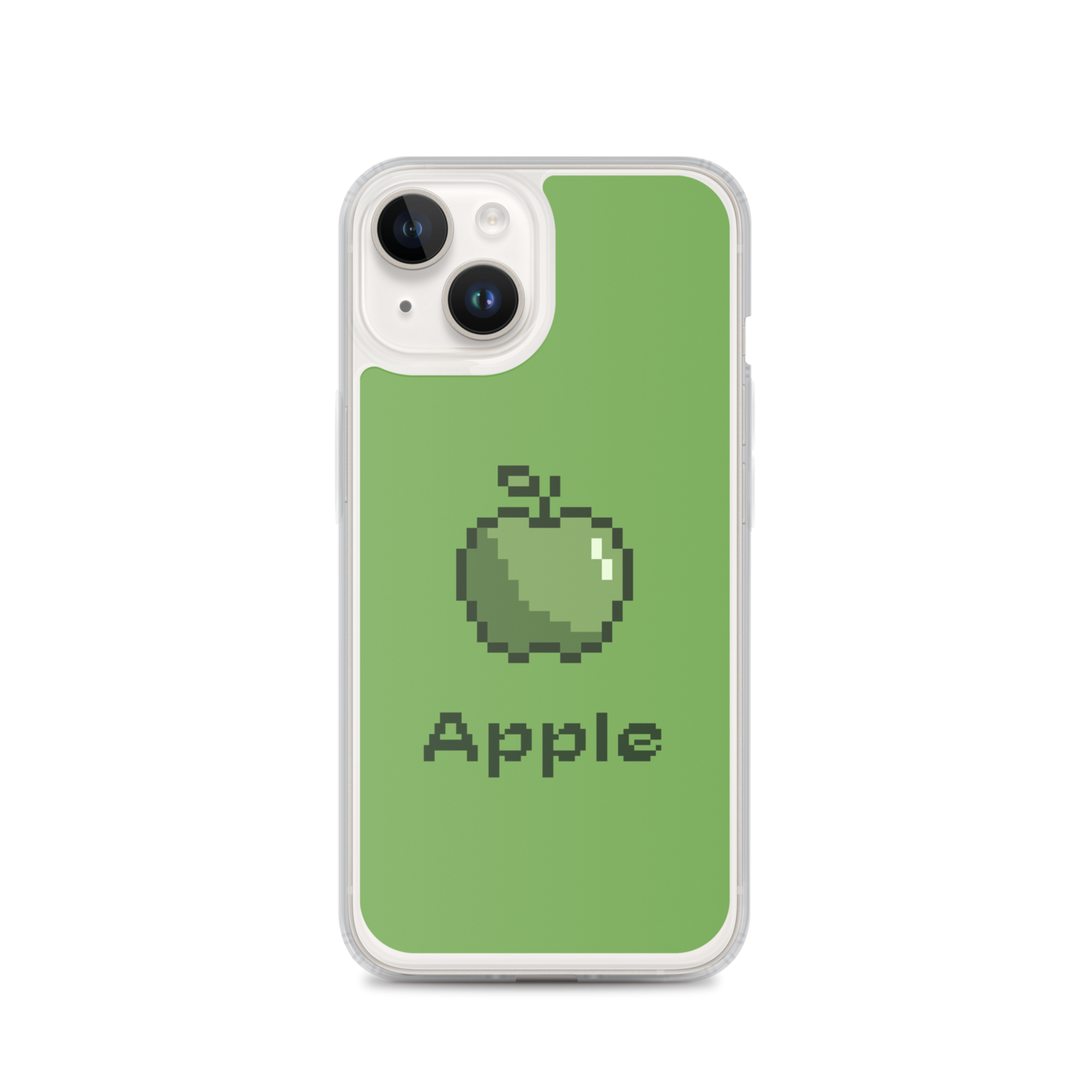 Apple of pixels - a green case for iPhone