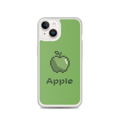 Apple of pixels - a green case for iPhone