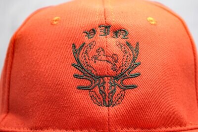 VJN Basecap VJN Basecap "DRÜCKJAGD" / orange - weiss