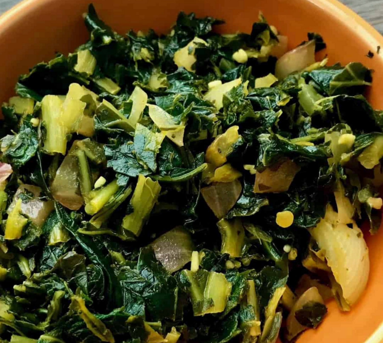 Gomen wat (Collard Green Stew)