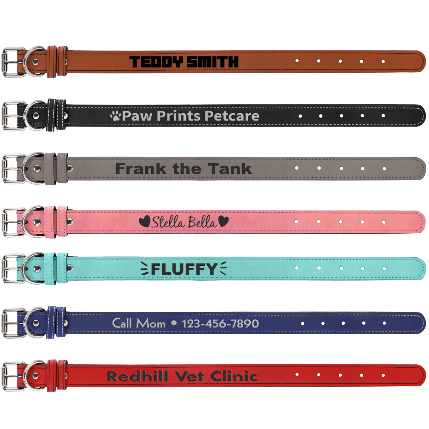 Pet Collars Leatherette 
