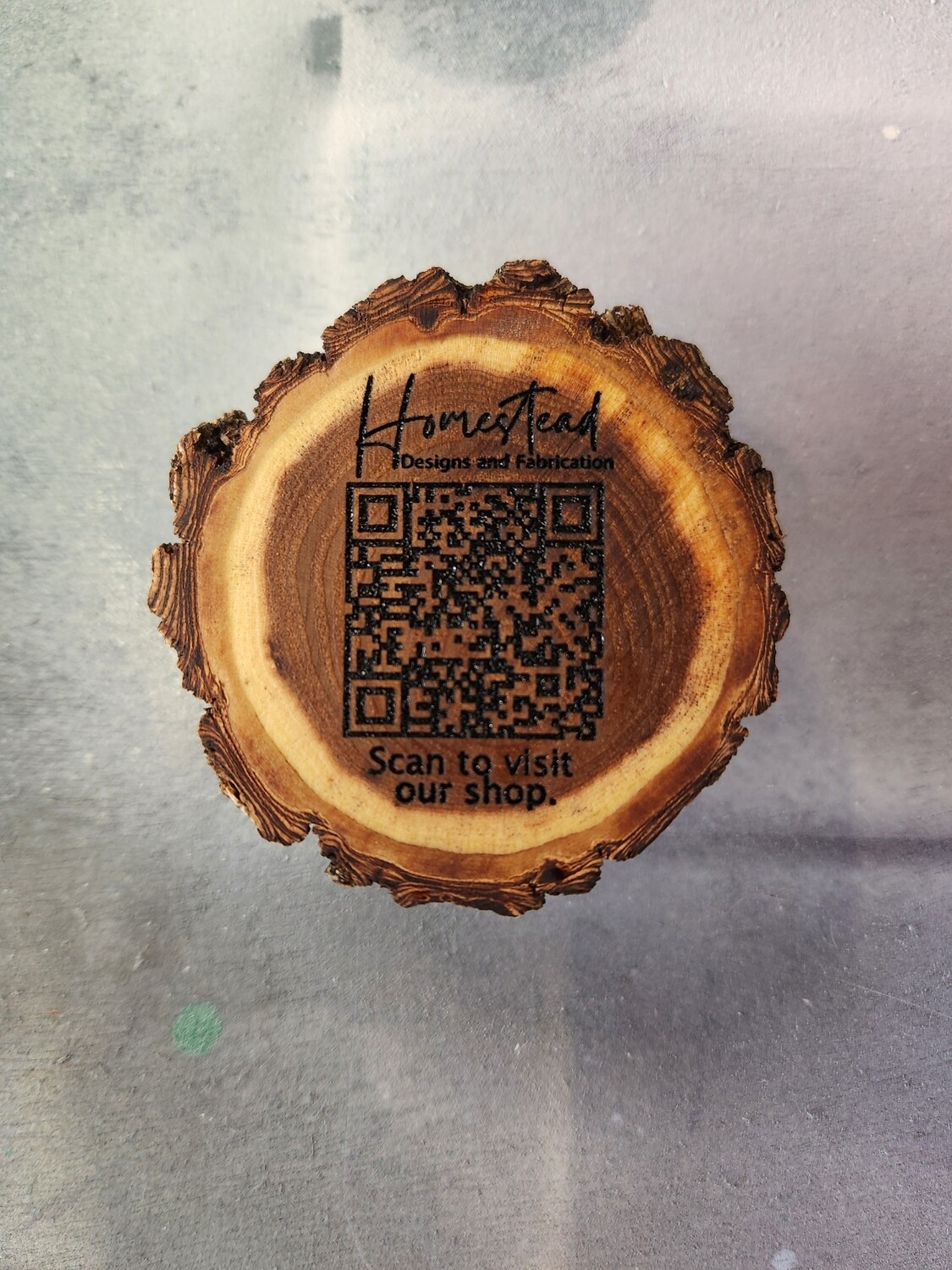 Live edge elm rounds