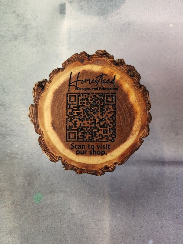 Live edge elm rounds