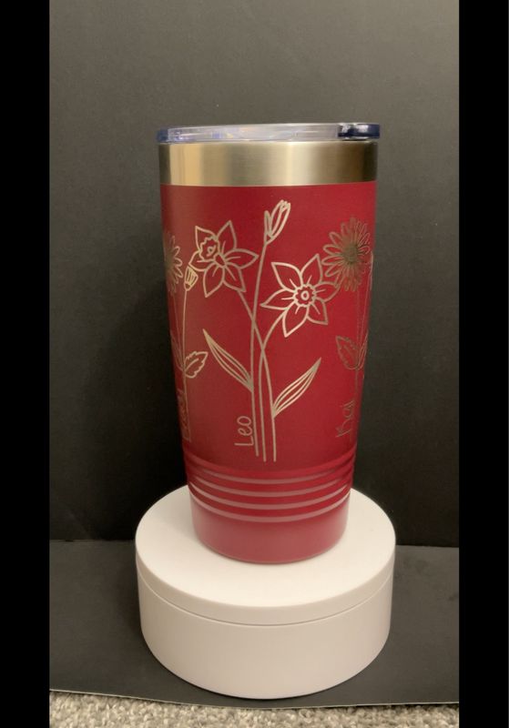 Birth Flower 20oz PC Tumblers