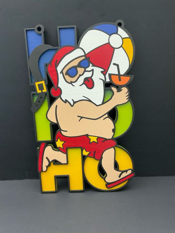 Santa Summer Sign