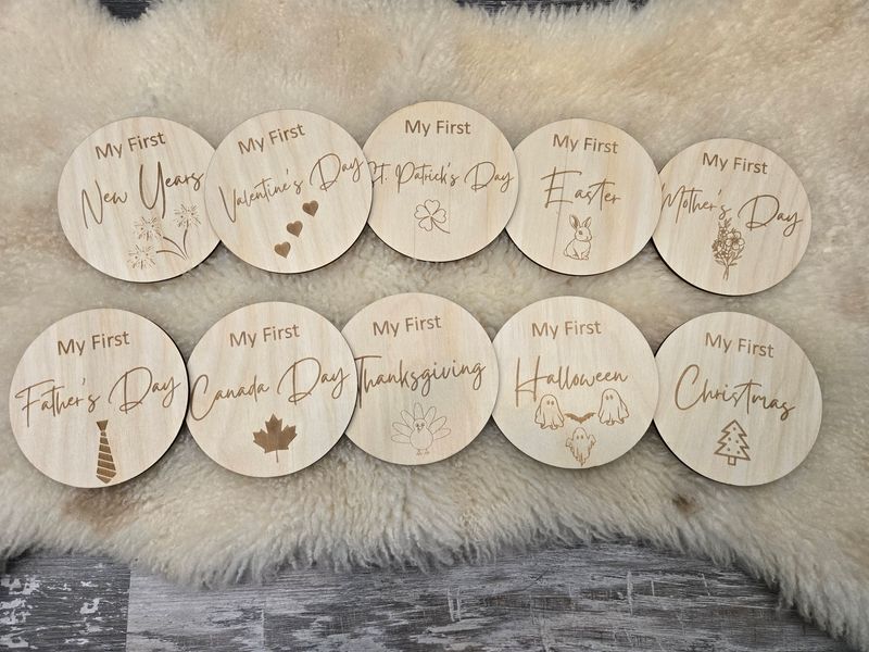 Baby Holiday Milestone Discs 