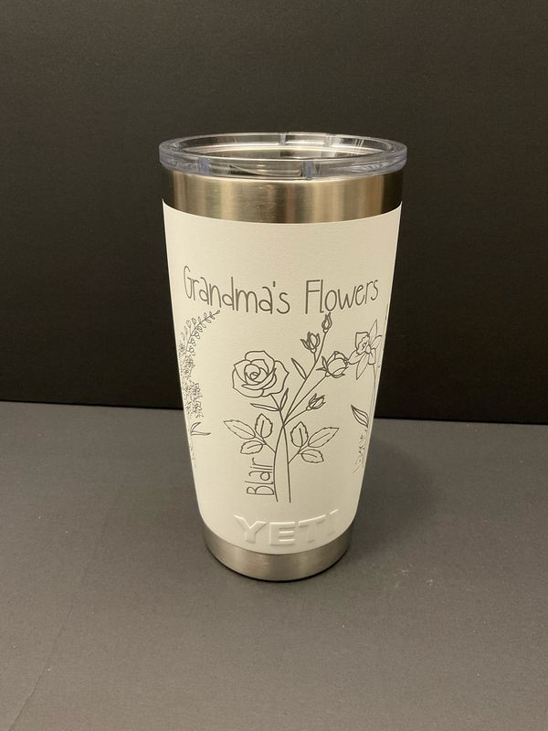 Birth flowers Yeti Tumblers