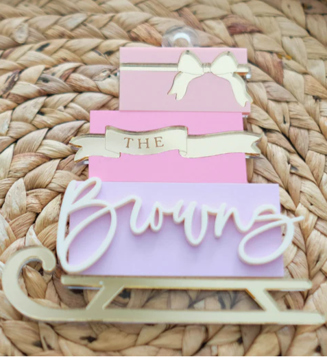 Pastel Present Stack Ornament
