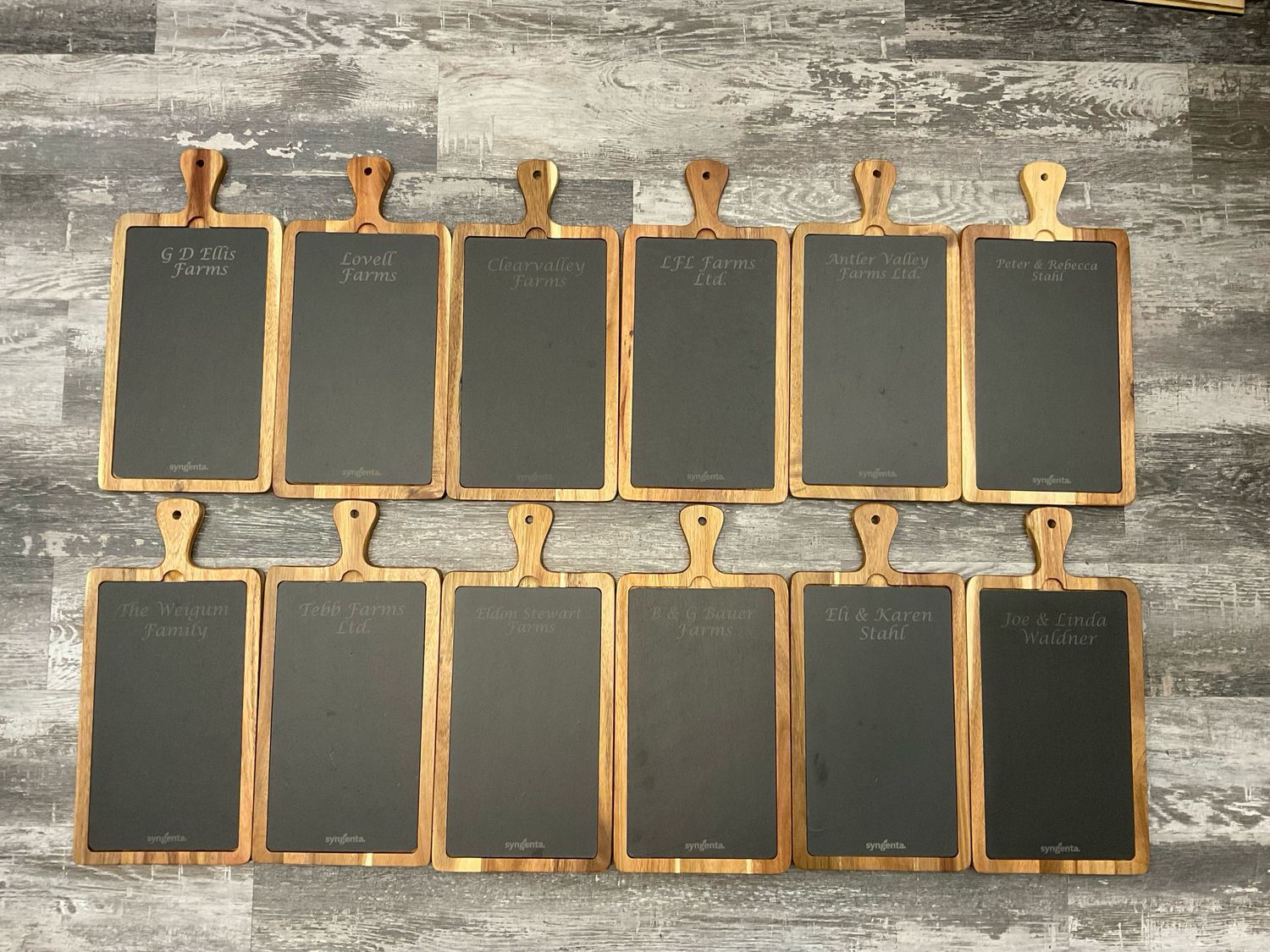 Acacia Wood/ Slate Cutting Board