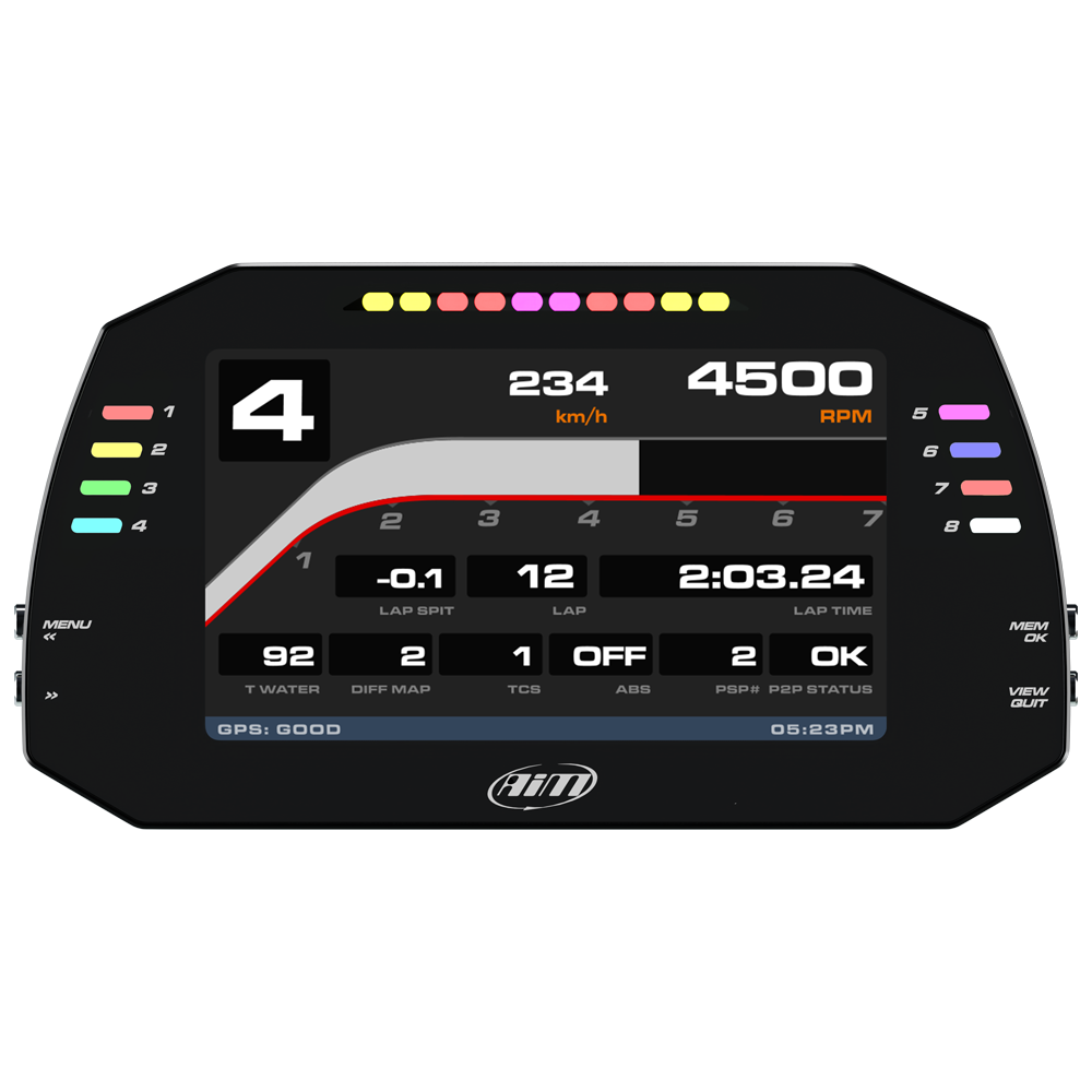 AIM MXG 1.3 Data Logging Dash with GPS