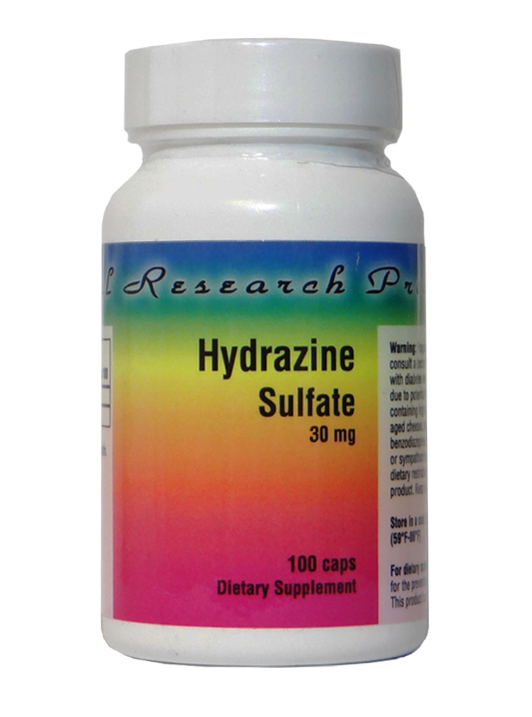 Hydrazine Sulfate 30 mg - 100 Capsules