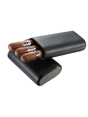 Burgos 3 Cigar Case - Black