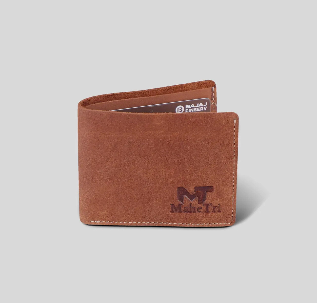 Bi-fold Brown Leather Wallet