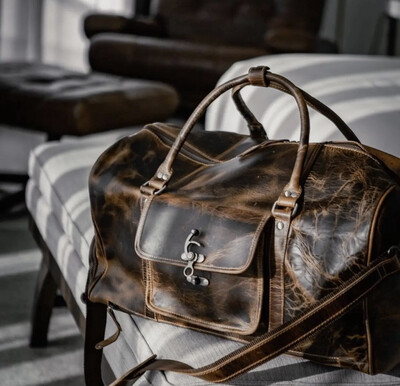 The Hemingway Buffalo Leather Duffle Bag