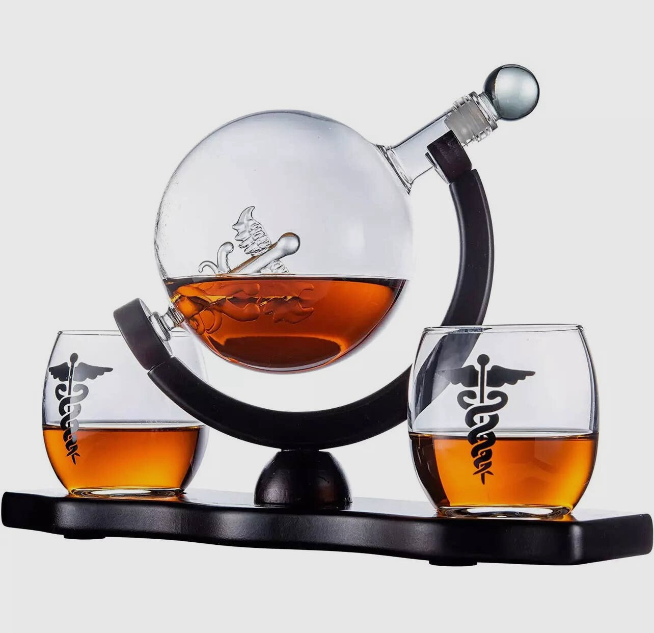 Doctor Decanter With 2 Glasses