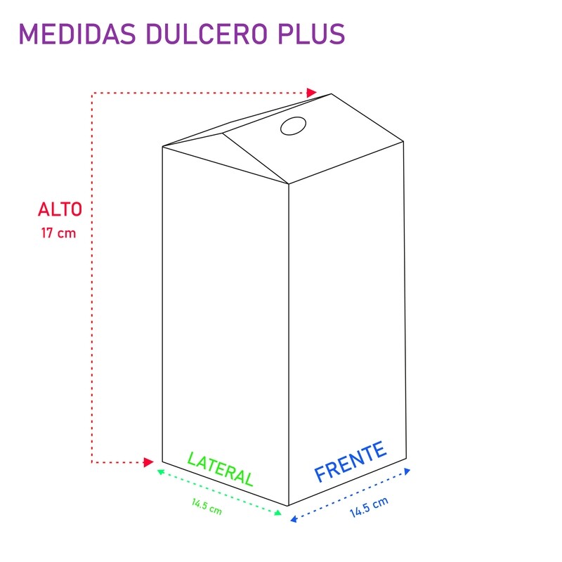 Dulcero Plus mediano - Personalizado 10 piezas