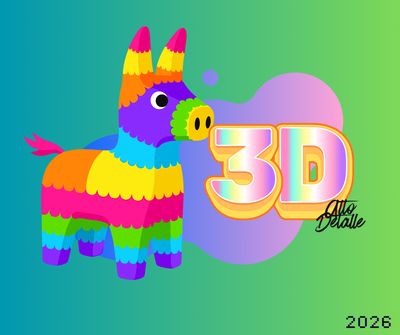 Piñata personalizada 3D Alto detalle