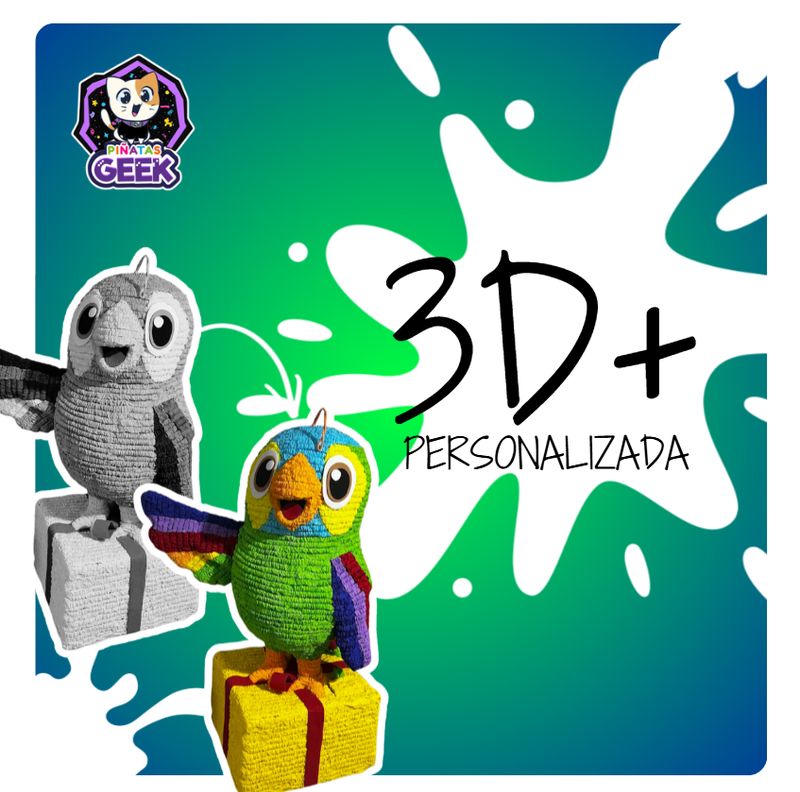 Piñata personalizada 3D Plus