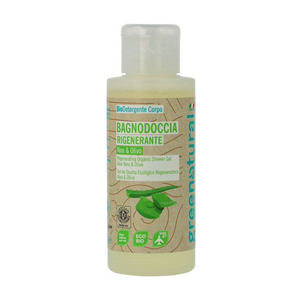 ** NEW 2021 ** GEL DE BANO ALOE VERA Y ACEITE DE OLIVA – 100 ML