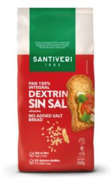 PAN DEXTRIN CON ACEITE DE OLIVA sin sal- 240 g