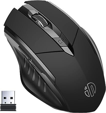 INPHIC Wireless Mouse 700mAh Large Ergonomic Rechargeable 2.4G Optical