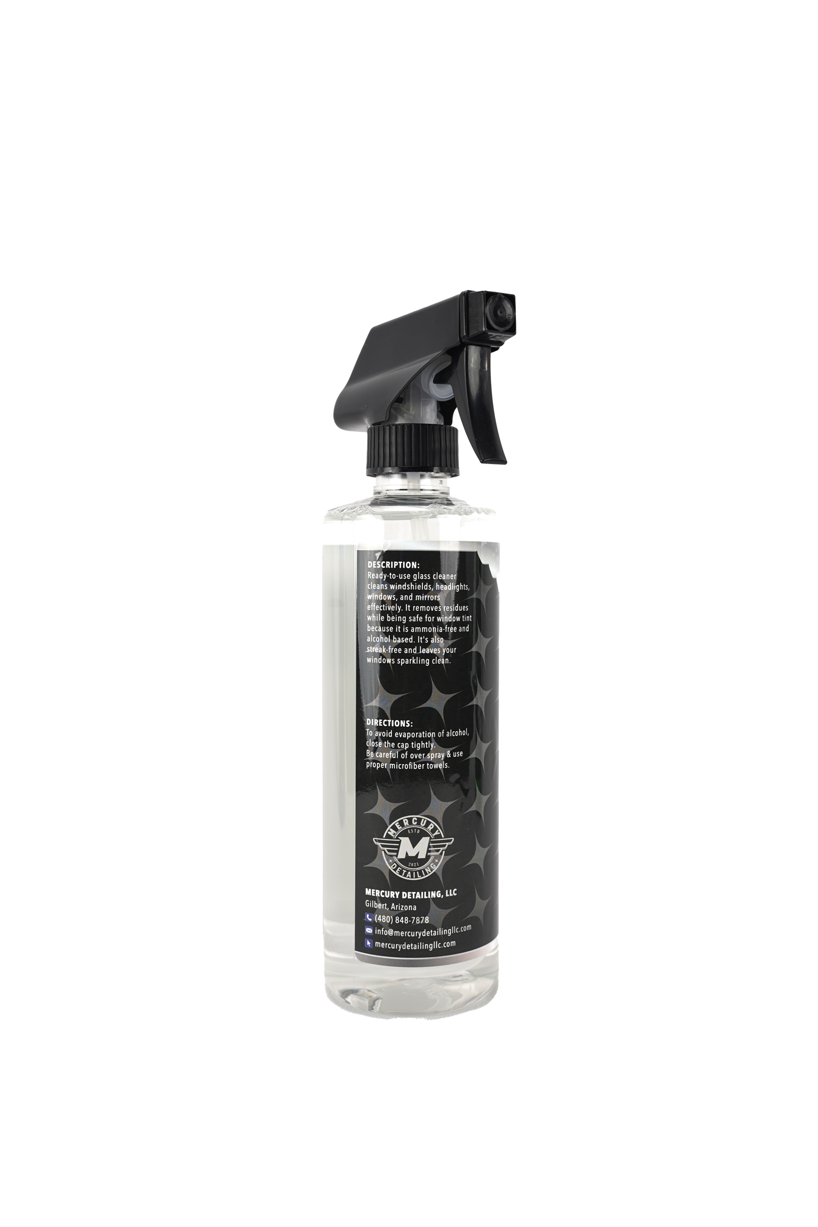 ExoForma Glass Cleaner 16 oz (New SiO2 Formula) - Easy to Use and Leaves Behind A Streak Free, Crystal Clear Finish! (Ammonia Free - Safe on Window