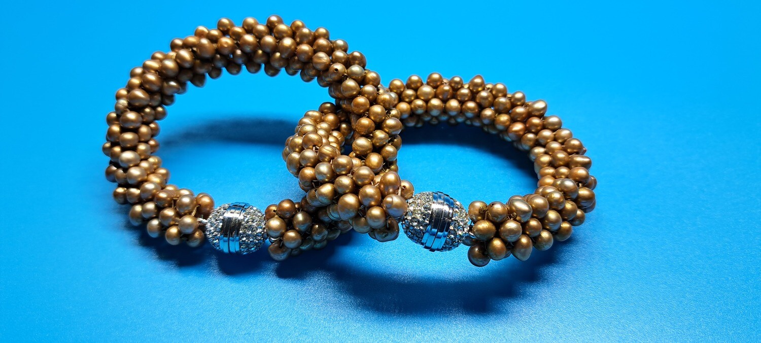 Matching Pearl Cuffs