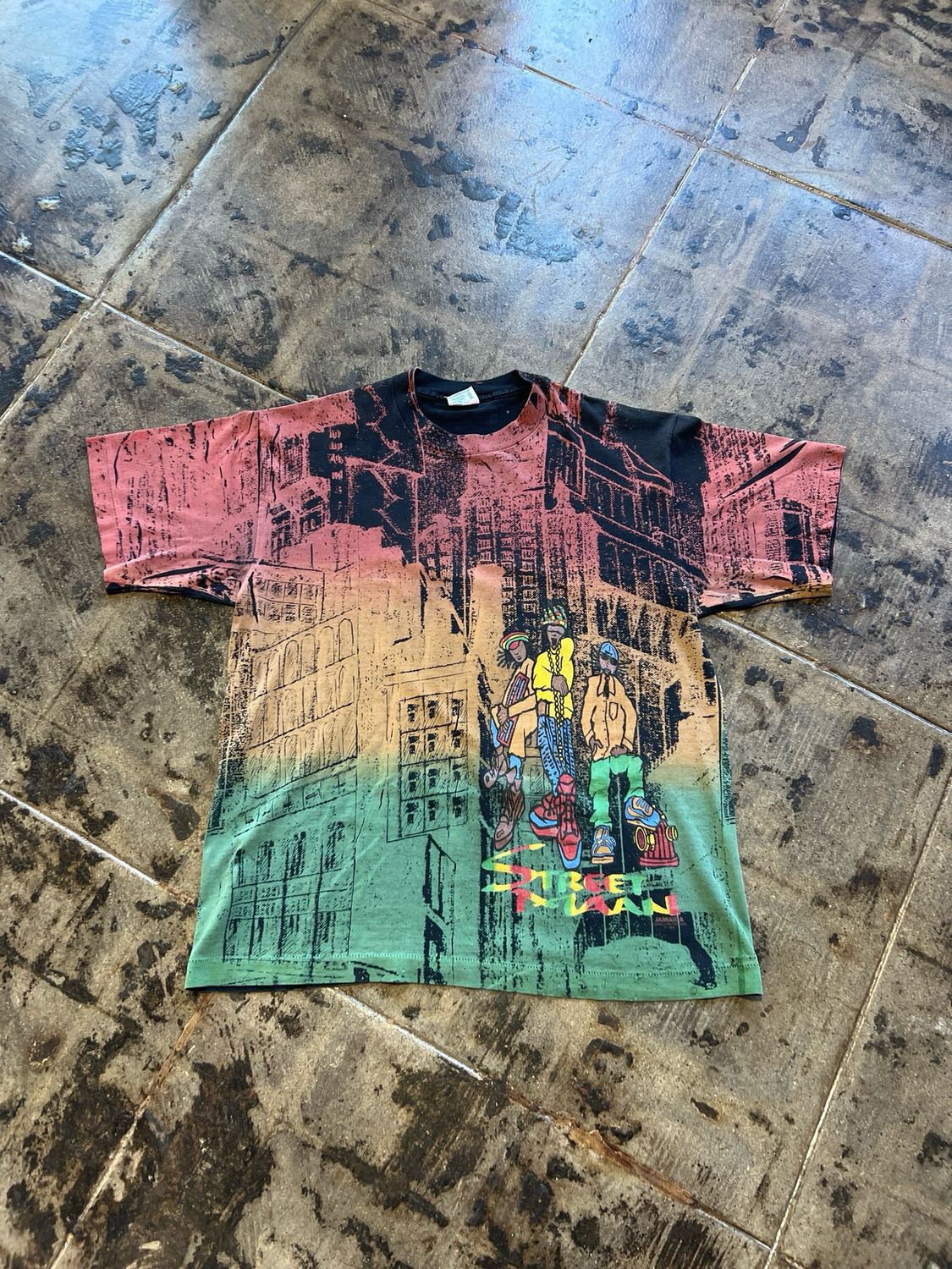 1993 TIE DYE STREET MAAN AOP TEE SIZE:XL