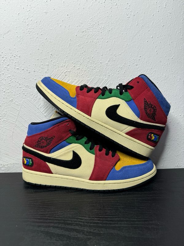 JORDAN 1 MID FEARLESS(USED,NB)