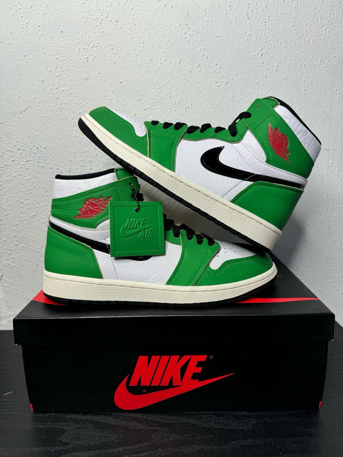 JORDAN 1 LUCKY GREEN WMNS(USED,REP BOX)