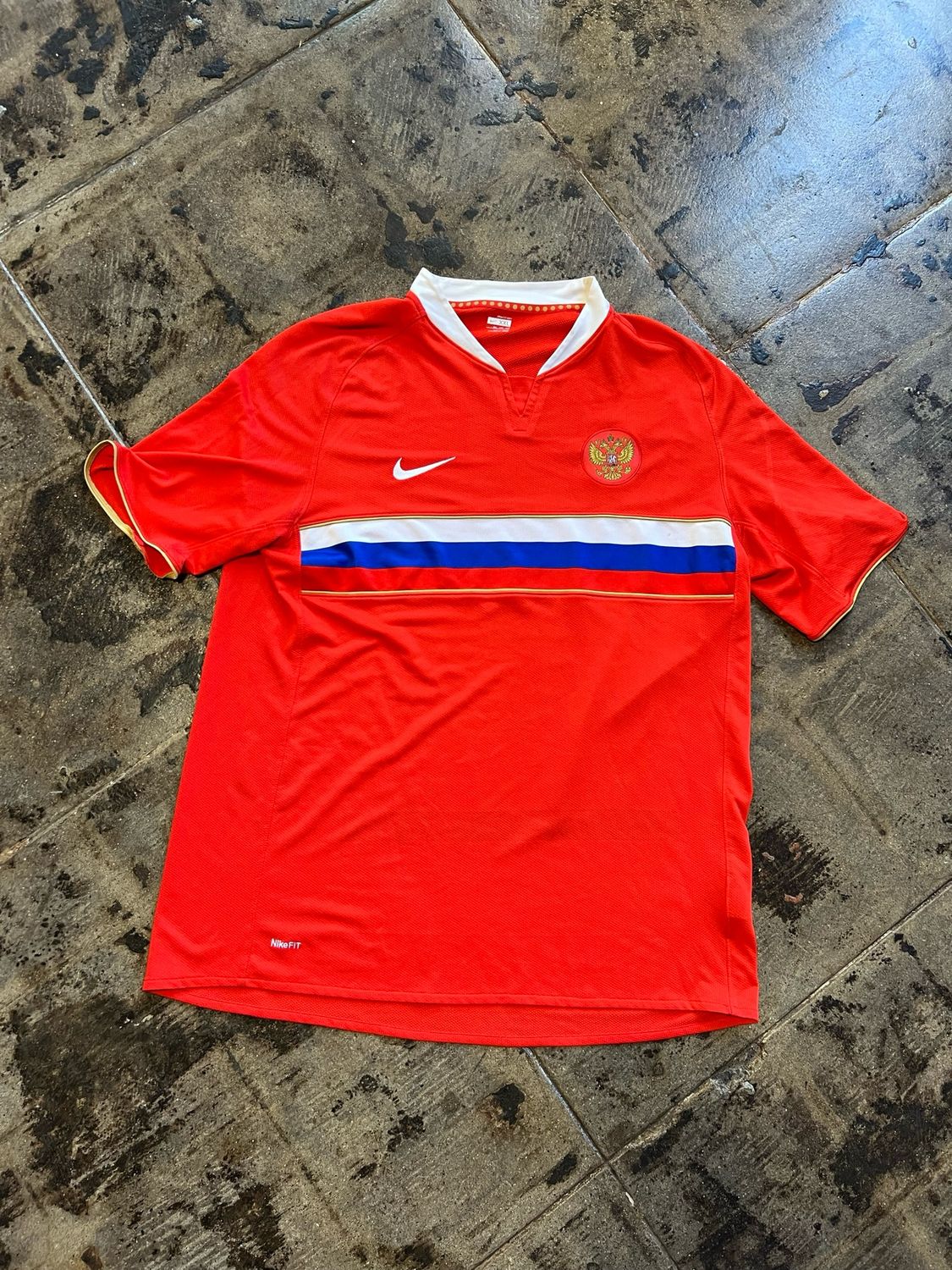 2008 NIKE  RUSSIA AWAY JERSEY SZ: 2XL