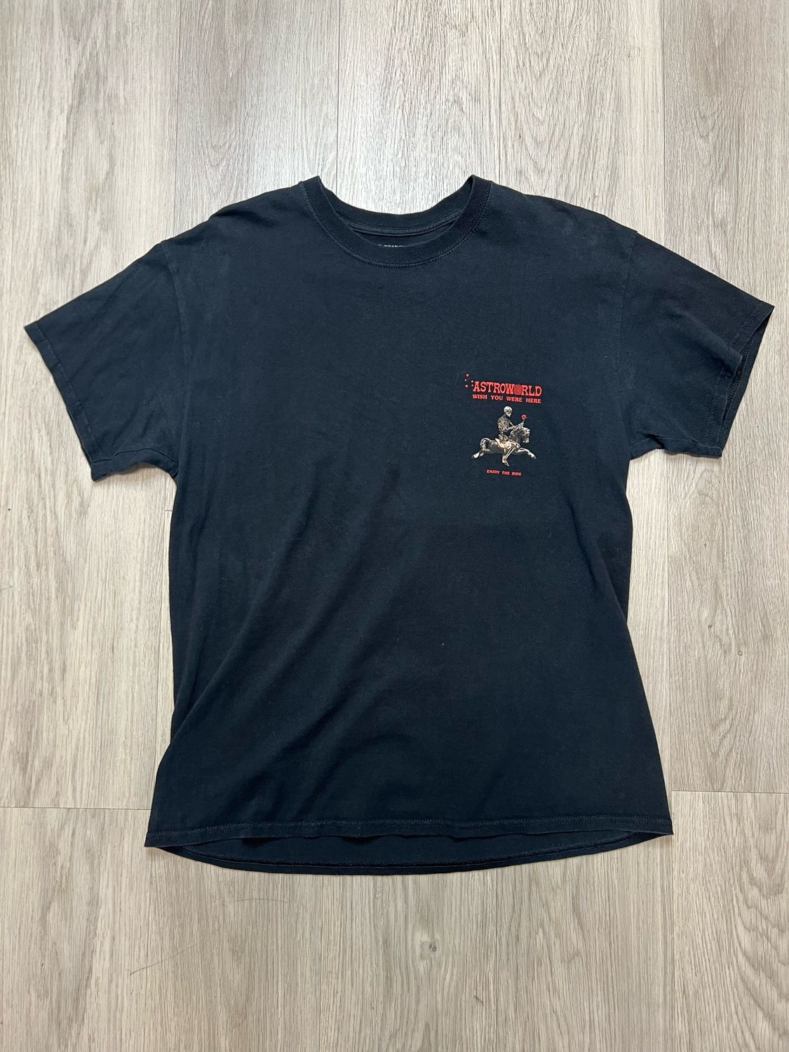 BLACK ASTROWORLD TEE SZ: L