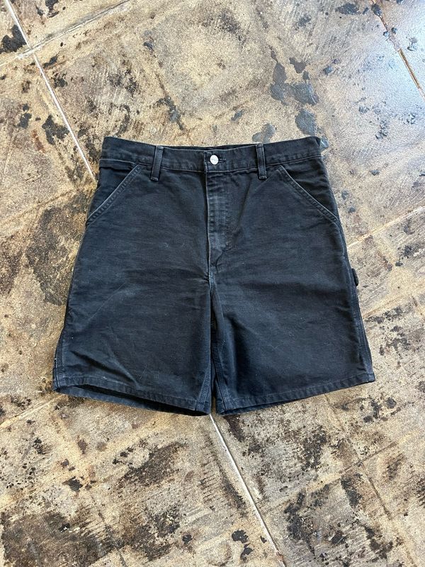 BLACK CARHARTT JORTS SZ: 33