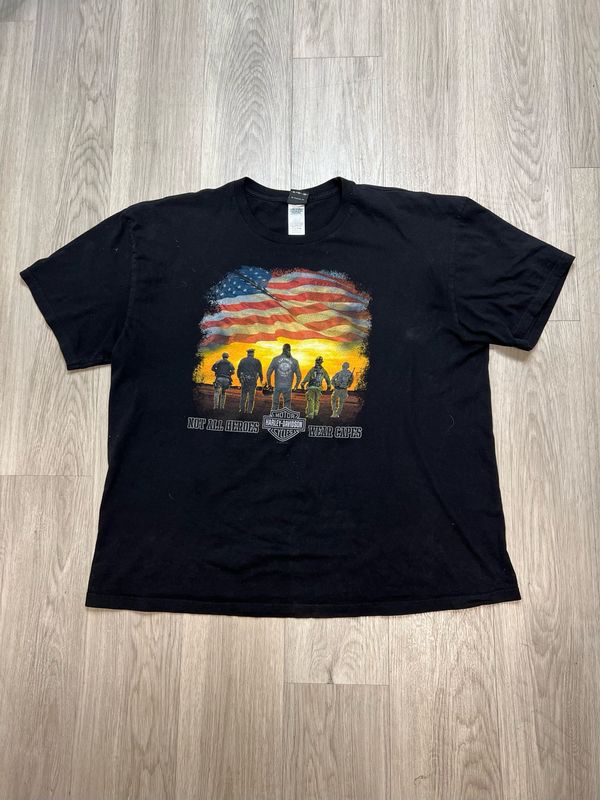 BLACK HARLEY-DAVIDSON TEE SZ: 4XL