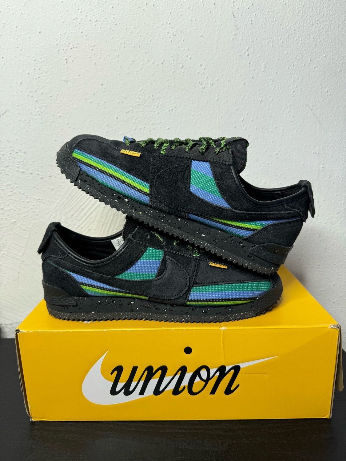 NIKE CORTEZ UNION OFF NOIR (USED) SIZE:8