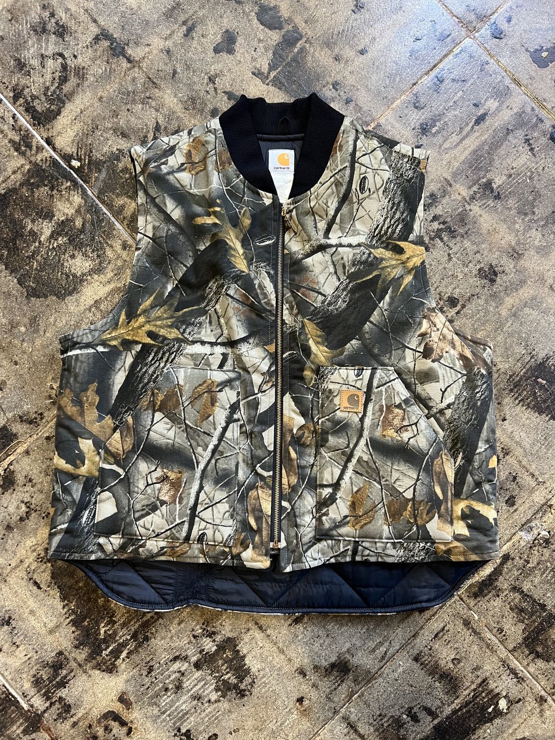 CARHARTT CAMO VEST SZ.XL
