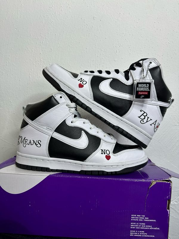 SUPREME DUNK HIGH BY ANY MEANS (USED) SIZE:8MEN