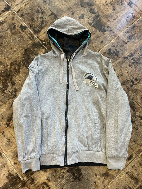 CAROLINA PANTHERS REVERSIBLE ZIPUP SZ: L