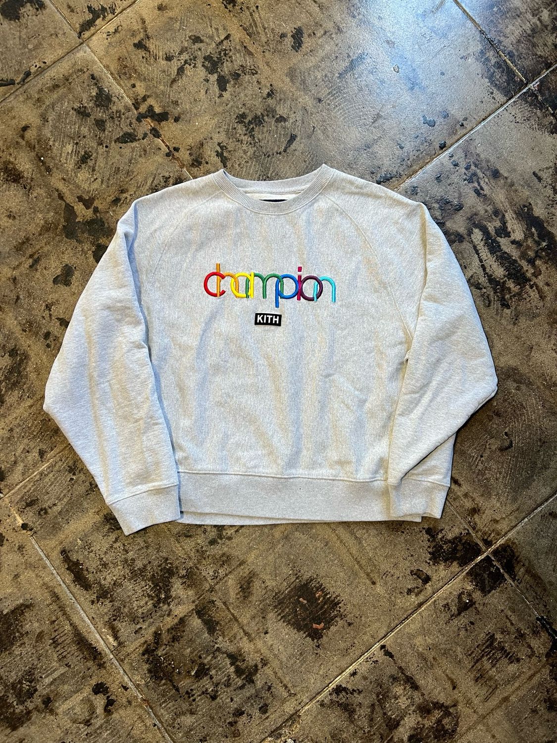 CHAMPION KITH GREY CREWNECK