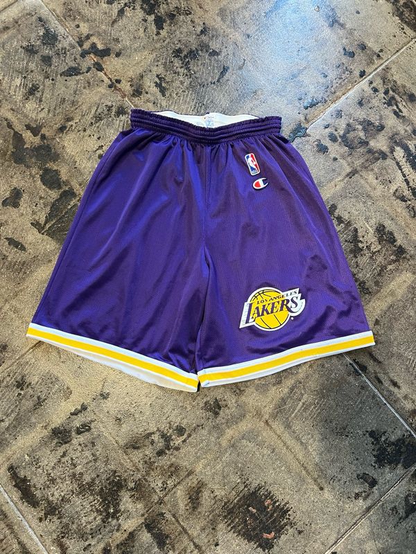 CHAMPION LA LAKERS SHORTS SZ: M