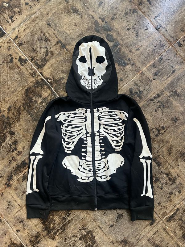 CHARADES SKULL FULL ZIPUP SZ: S