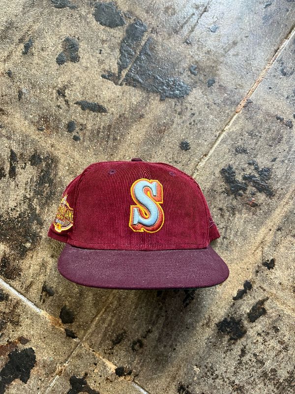 CORDUROY SEATTLE MARINERS FITTED HAT SZ: 7 5/8