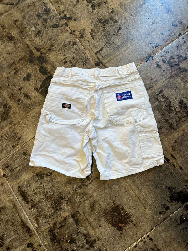 DICKIES WHITE JORTS SIZE:30