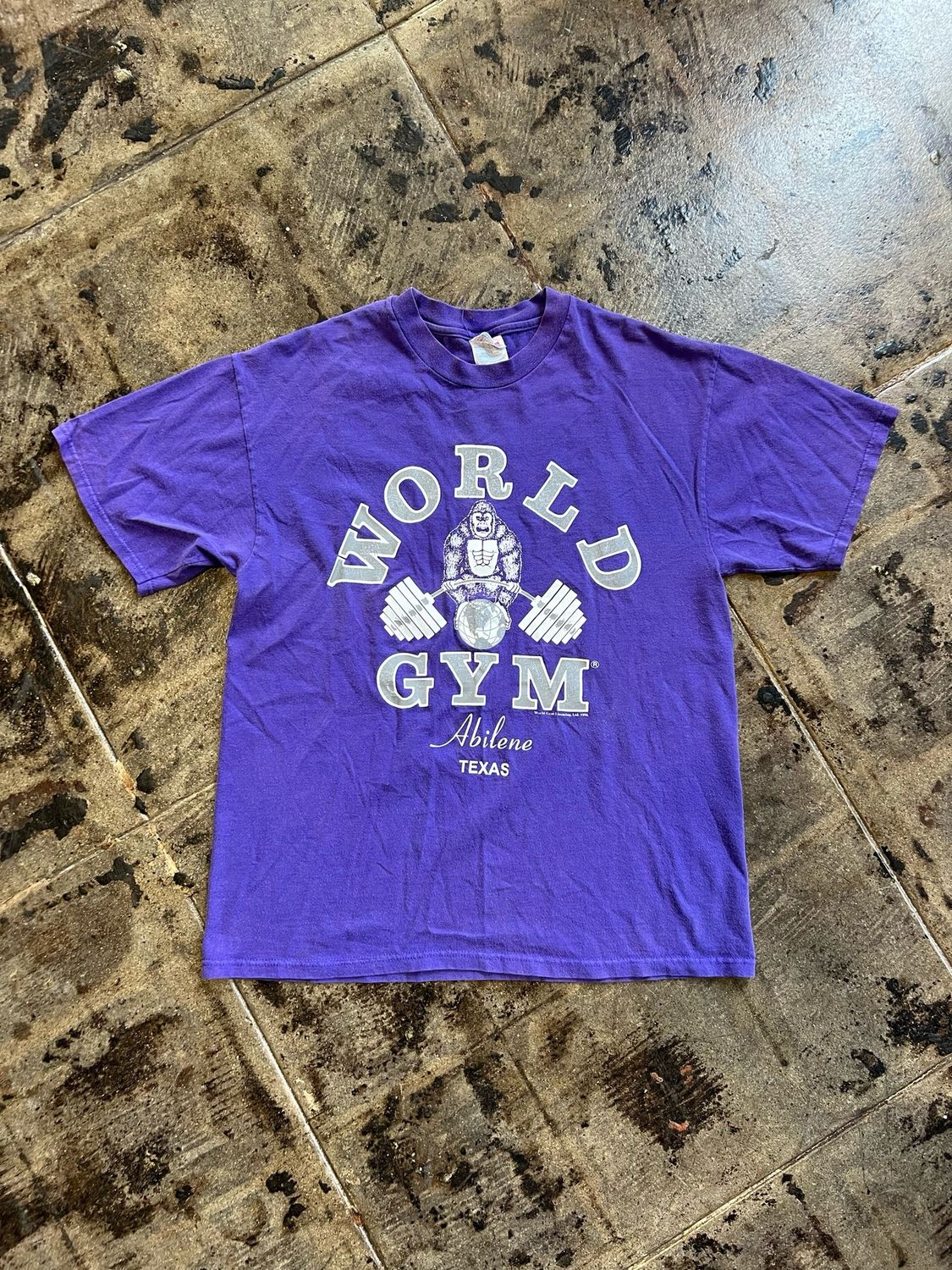 WORLD GYM TEE SZ: L
