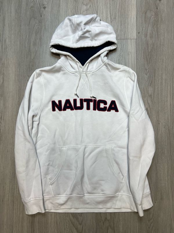 WHITE NAUTICA HOODIE SZ: M
